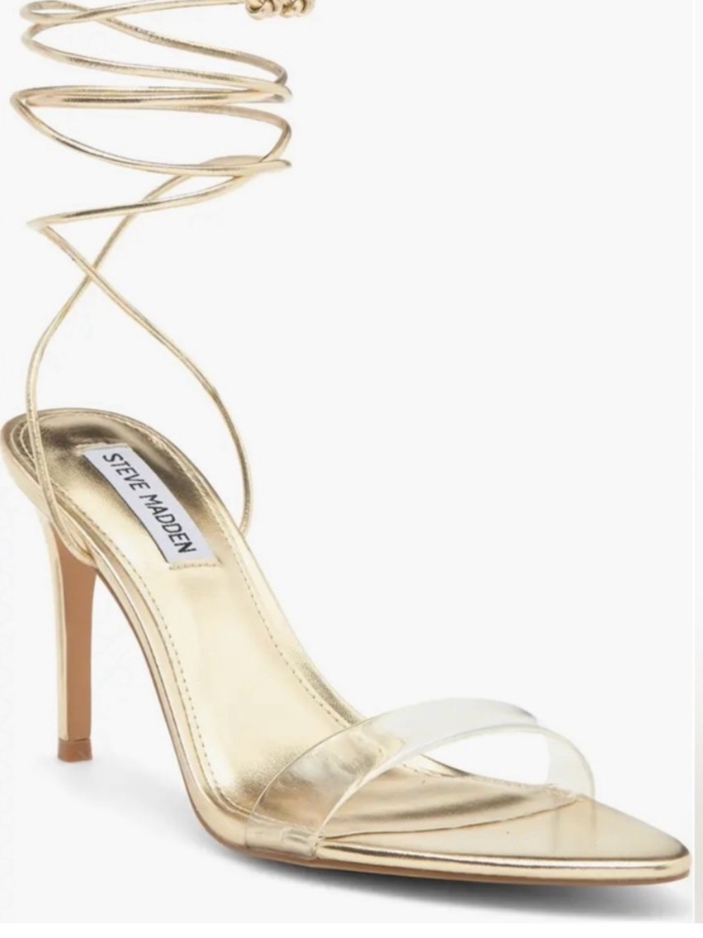Steve Madden strappy gold heels